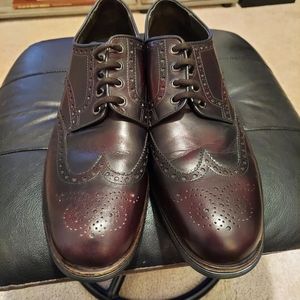Sz 12d santoni oxford wedge shoes
